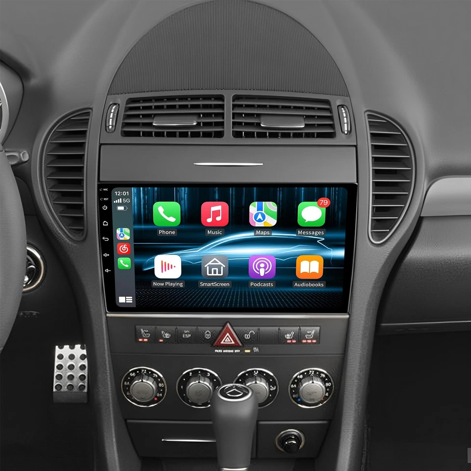 Radio Android 13.0 Apple CarPlay GPS Wifi para Mercedes Benz Clase SLK 2004-2010  Foto 1 de 4