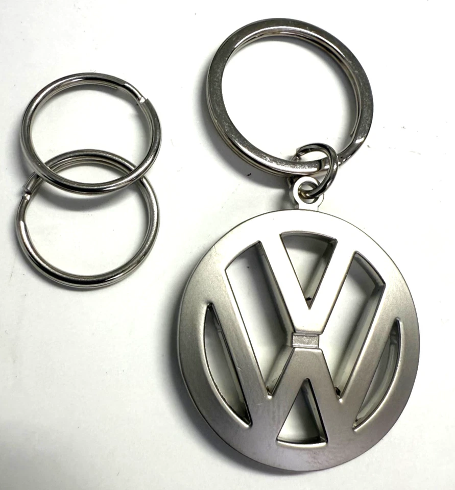 Volkswagen Metal Key Chain Keyring Fob Silver - Image 1 of 2