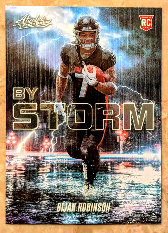 2023 Panini Absolute by Storm Bijan Robinson #BST-6 (RC) Atlanta Falcons Rookie - Image 1 of 2