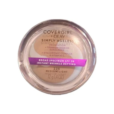 Covergirl + Olay Simply Ageless Foundation 235 Medium Light - NEW - Image 1 of 4
