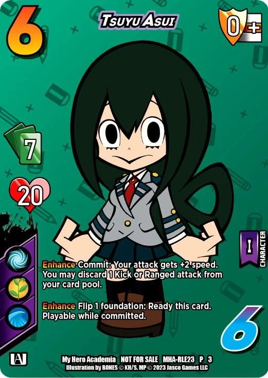 1X-Tsuyu Asui (Regional License Exam 2023) - Foil-MHAPR:  My Hero Academia Promo - Image 1 of 1
