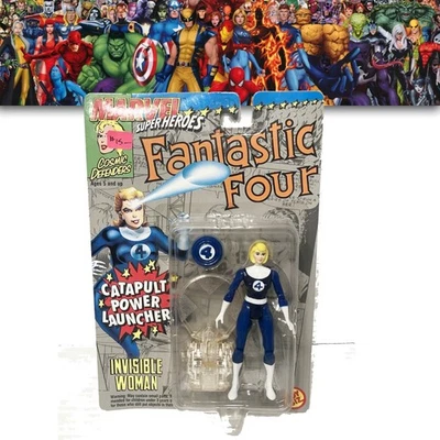 Toy Biz Marvel Super Heroes Fantastic Four Mujer Invisible Sellado 1992 Foto 1 de 3