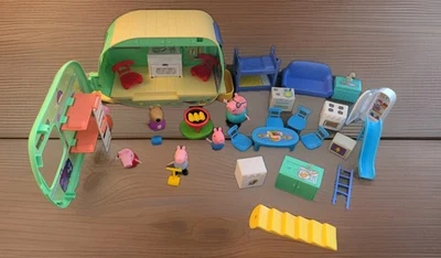 Peppa Pig Caravan with Figures &Doll House Accessories Preschool Toys Assortment - Image 1 of 4