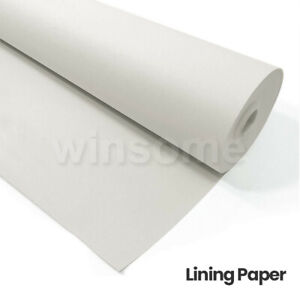 Lining Paper for Walls Plain White Thick Paintable Shield for New Damaged Walls