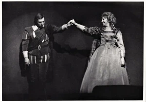 BEVERLY SILLS ópera soprano 2 fotos originales holografiadas de Londres debut como Lucía - Imagen 1 de 4