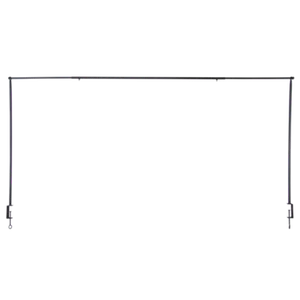 Tisch Deko Stange Klemme Gestell Deko Metall schwarz ausziehbar von 115,5-210 cm - Bild 1 von 7