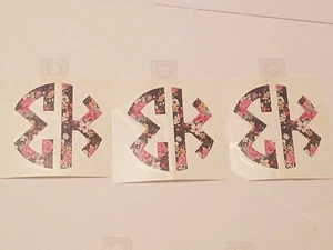 3-PACK OF SIGMA KAPPA Sticker for OUTSIDE GLASS - Picture 1 of 2