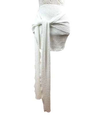 Textured Mini Skirt Wrap Front Detail Women’s UK Size 8 - Image 1 of 4