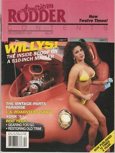"REVISTA AMERICAN RODDER ""¡MALVADA, MALVADA WILLYS!" diciembre de 1991 - Imagen 1 de 3