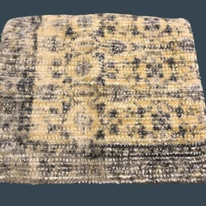 West Elm 20x20 Kissenbezug Wolle & Baumwollmischung Beige & Grau Geometrisches Muster - Bild 1 von 6