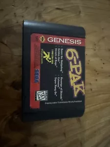 Genesis 6-Pak Sega Genesis Cartridge Only - Picture 1 of 3