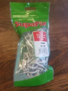 SupaFix Steel Shouldered Cup Hooks 50 Pack (White) - Picture 1 of 1