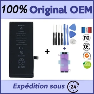 3510mAh IPHONE 11 BATTERIE 100% NEUVE OEM DE CAPACITE SUPERIEURE +/ KIT OUTILS - Imagen 1 de 1