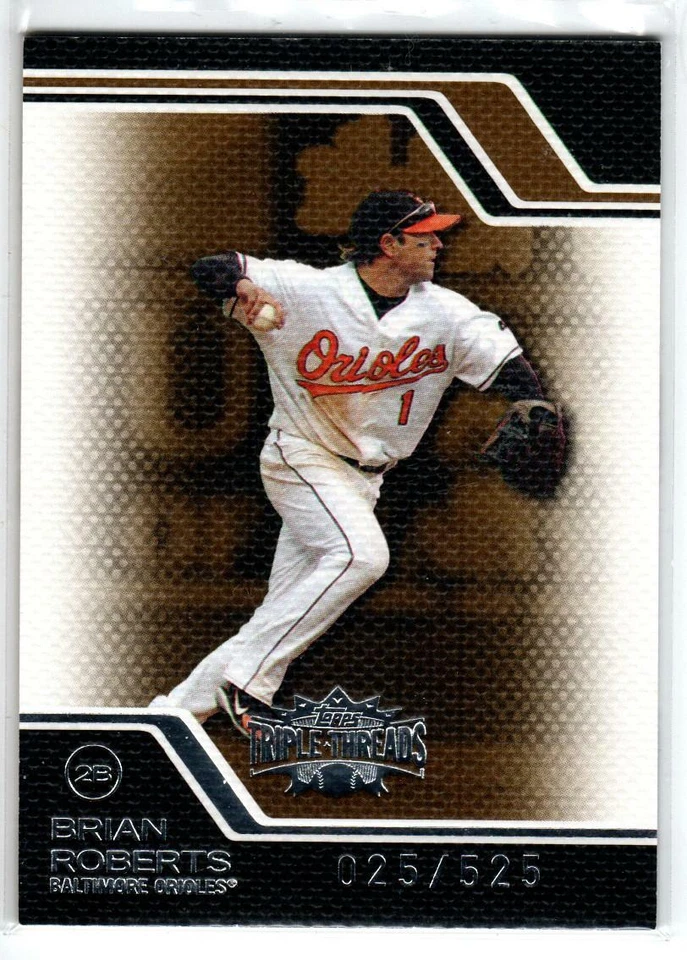 2008 Topps Triple Threads Sepia #8 Brian Roberts 525 (ref 155468) - Image 1 of 1