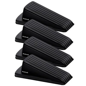 Rubber Door Stoppers for Security Wedge for Bottom of Door on Carpet Concrete... - Picture 1 of 6