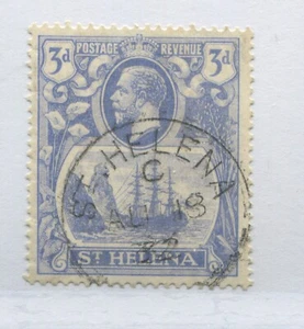 St. Helena KGV 1921 3d SG101c "Cleft Rock" CDS used - Picture 1 of 1