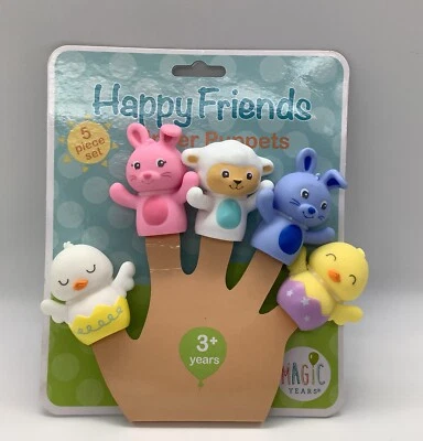 Juego de marionetas de dedo Magic Years Happy Friends - Juguetes de 5 piezas 3+ años Foto 1 de 4