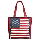 Montana West Patriotic Tote Handbags for Women Studded American Flag Purse La...
