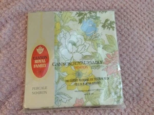 2 fundas de almohada estándar vintage Cannon familia real florales de EE. UU. nuevo de lote antiguo - Imagen 1 de 3