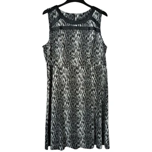 Lane Bryant ärmelloses Kleid Stretch schwarz weiß Damen Übergröße 20 NEU Neu mit Etikett - Bild 1 von 6