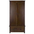 Dark Wood Chest of Drawers Bedside Dresser Wardrobe Bookcase Lacquered Pine