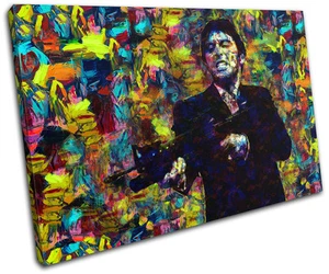 Scarface Movie Pop Iconic Celebrities SINGLE CANVAS WALL ART Picture Print - Picture 1 of 1