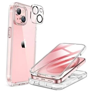 for iPhone 15 Case Full-Body Built-in Glass Screen iPhone 15 6.1" Clear - Picture 1 of 8