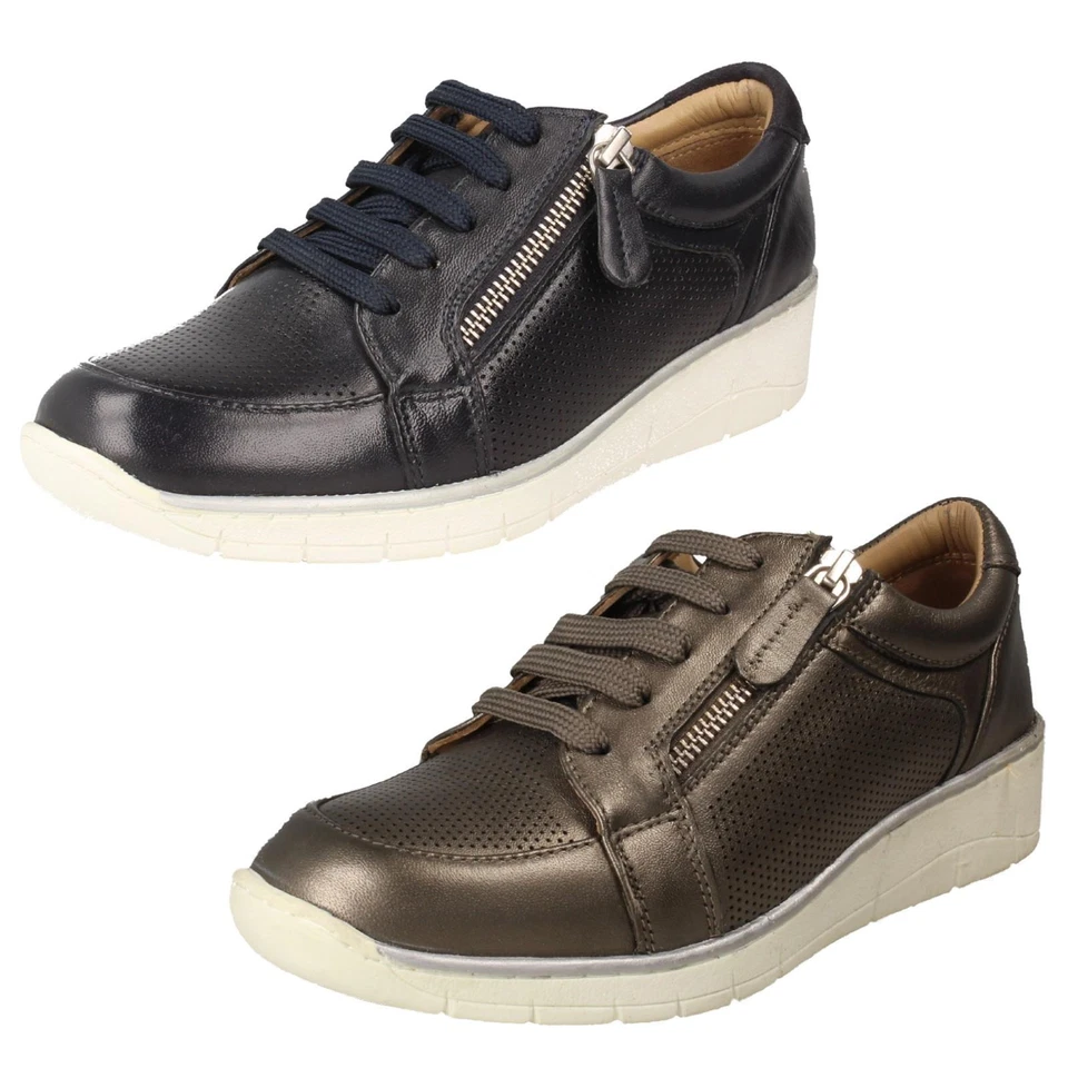 Ladies Padders Side Zip Lace Up Trainers Ivy - Image 1 of 1