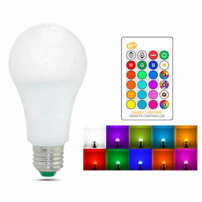 50Pcs RGB RGBW LED Bulb Light Color Change 15W E27 Lamp Bulbs + Remote - Image 1 of 4