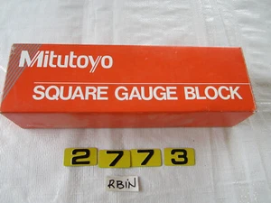 MITUTOYO 614206-531 GRADE '0' STEEL SQUARE GAGE BLOCK - Picture 1 of 10