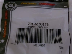 CUB CADET MTD TROY-BILT 791-610317B SPOOL SPRING - Picture 1 of 3