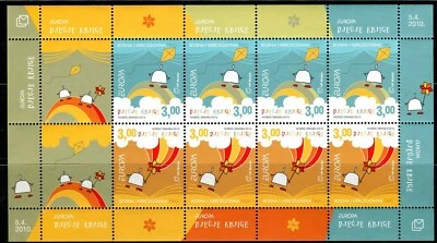 102 Bosnia Croacia 2010 - Europa Cept - Libros para niños - Mini hoja MNH Foto 1 de 2