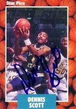 Dennis Scott autographed auto signed Georgia Tech 1990 Star Pics basketball card