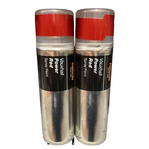 VAUXHALL POWER PINTURA EN AEROSOL ROJA LATAS 300ML HALFORDS x2 - Imagen 1 de 3