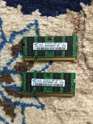 Samsung 1GB 2Rx8 PC2-5300S-555-12-E3  M470T2953EZ3-CE6 laptop memory RAM - Image 1 of 2