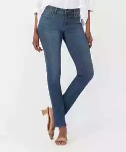Kut from the Kloth Jeans Stevie Staright Leg Women sz 14 Stone Base Wash NWT - Picture 1 of 4