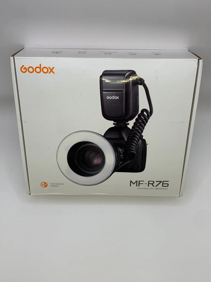 Godox MF-R76 Macro Ring Flash for Sony, for Canon, for Nikon, for Fuji Camera - Image 1 of 4