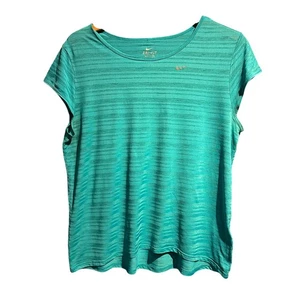 Teal Nike DriFit Workout Top Size Large - Picture 1 of 8