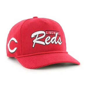 Sombrero ajustable enganche de pana rojo Cincinnati Reds del 47 para hombre - Imagen 1 de 3