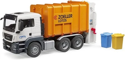 BRUDER 03762- scala 1:16-  MAN TGS CAMION TRASPORTO RIFIUTI - FUORI CATALOGO - Immagine 1 di 4
