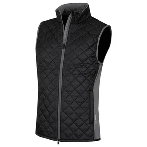 Puma Golf Mens Frost Quilted Vest Gilet - Puma Black-Slate Sky - M - Picture 1 of 4