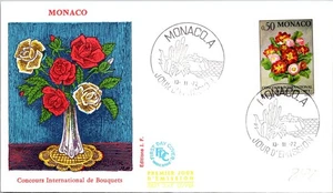 Monaco SC# 849 FDC 1972 International Flower Bouquet Competition - A02462 - Picture 1 of 2