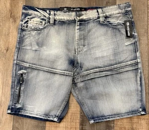 Pantaloncini jeans uomo Ecko Unltd 759 vestibilità rilassata taglia 42 nuovi con etichetta prezzo al pubblico $74,00 - Foto 1 di 10