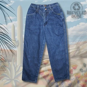 Pantalones de mezclilla para mujer Rockies 7/8 de colección estilo # 264093 sin bolsillos costura en V occidentales - Imagen 1 de 7