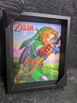 Nintendo Zelda 3D Imagen Holográfica NES SNES N64 GameCube Wii Switch DS 3DS U Foto 1 de 3