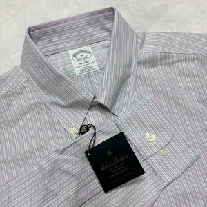 Camisa Polo Brooks Brothers Para Hombre Mediana Regent Oxford BrooksCool Sin Hierro Supima - Imagen 1 de 12