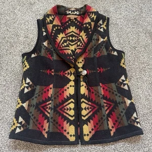 Pendleton Wollweste M USA Azteken Südwesten Tribal Geometrisches Western Muster - Bild 1 von 9