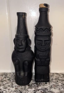 3 Very unique Vintage Empty Pisco Lima Peru Bottles 4 3/4" - Picture 1 of 4