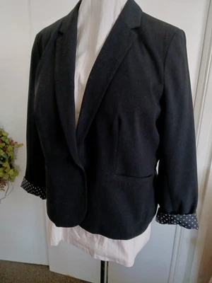 BLAZER WORTHINGTON NEGRO, XL PETITE, MUJER, FORRADO, NUNCA USADO Foto 1 de 4