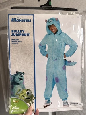 Disney Sully Sulley Mono Una Pieza Monstruos Inc Disfraz Niños Grande 12-14 Foto 1 de 4